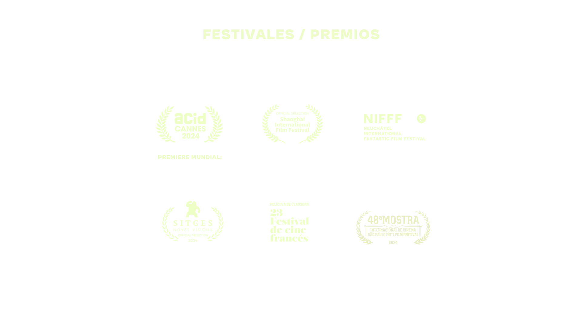 Festivales y premios